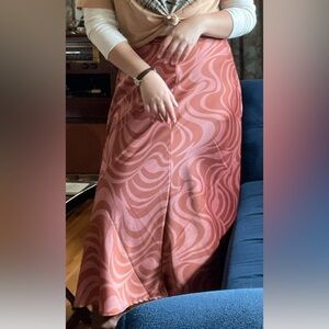 Altar’d State Satin Midi Skirt